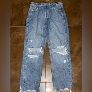 We The Free Light Tapered Baggy High Rose Boyfriend Fit